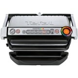 Tefal OptiGrill+ Griglie di contatto, Come contattare con grill argento/Nero, Argento, Rettangolare, Sensore, Griglia, 600 cm², 300 x 200 mm