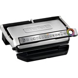 Tefal Optigrill+ XL argento/Nero, Nero, Acciaio spazzolato, Acciaio inossidabile, Rettangolare, 400 x 200 mm, 2000 W, 1,2 m