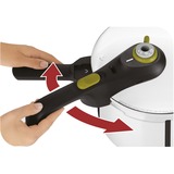 Tefal P2530738 pentola a pressione per piano cottura 6 L Nero, Acciaio inossidabile accaio/Nero, 6 L, Ceramica, Gas, Alogena, Induzione, Piastra sigillata, Nero, Acciaio inossidabile, 22 cm, Acciaio inossidabile, 6 persona(e)