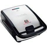 Tefal Snack Collection SW852D tostiera 700 W Nero, Acciaio inox, Creatore del panino argento/Nero, Nero, Acciaio inox, Pronto, 225 x 135 mm, 700 W, Tipo C, 203 mm