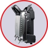 Tefal Ultra Compact 600 Comfort GC3060 Griglia di contatto, Come contattare con grill accaio/Nero, Nero, Acciaio inox, Rettangolare, Alluminio, 2000 W, 210 mm, 383 mm