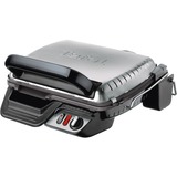 Tefal Ultra Compact 600 Comfort GC3060, Come contattare con grill accaio/Nero, Nero, Acciaio inossidabile, Rettangolare, Alluminio, 2000 W, 210 mm, 383 mm