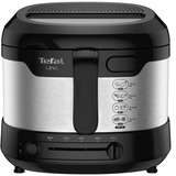 Tefal Uno FF215D friggitrice Singolo Indipendente 1600 W Nero, Acciaio inossidabile accaio/Nero, Friggitrice, 1 kg, 1,8 L, 150 °C, 190 °C, 4 persona(e)