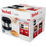 Tefal Uno FF215D friggitrice Singolo Indipendente 1600 W Nero, Acciaio inossidabile accaio/Nero, Friggitrice, 1 kg, 1,8 L, 150 °C, 190 °C, 4 persona(e)