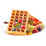 Tefal WM756D piastra per waffle 2 waffle 1200 W Nero, Acciaio inossidabile, Cialde Nero/Argento, 250 mm, 250 mm, 415 mm, 4,7 kg, 1200 W, 80 cm