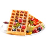 Tefal WM756D piastra per waffle 2 waffle 1200 W Nero, Acciaio inox, Cialde Nero/Argento, 2 waffle, Rettangolare, Nero, Acciaio inox, Acciaio inox, 1200 W, 10 cm