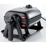 Tefal WM756D piastra per waffle 2 waffle 1200 W Nero, Acciaio inox, Cialde Nero/Argento, 2 waffle, Rettangolare, Nero, Acciaio inox, Acciaio inox, 1200 W, 10 cm