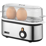 Unold 38610 Pentolino per uova 3 uovo/uova 210 W Acciaio inossidabile accaio/Nero, 202 mm, 84 mm, 134 mm, 500 g, 220-240 V, 50 - 60 Hz