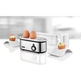 Unold 38610 Pentolino per uova 3 uovo/uova 210 W Acciaio inossidabile argento/trasparente, 202 mm, 84 mm, 134 mm, 500 g, 220-240 V, 50 - 60 Hz
