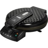 Unold 48235 piastra per waffle 1 waffle 1200 W Nero, Acciaio inox, Cialde Nero, 1 waffle, Cuore (forma), Nero, Acciaio inox, 20 cm, Plastica, Acciaio inox, 0,85 m