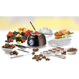 Unold 48667 0.25L fondue, gourmet & wok marrone/Argento, 0,25 L, Nero, Rotondo, 0,9 m, 25 °C, Alluminio