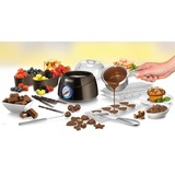 Unold 48667 0.25L fondue, gourmet & wok marrone/Argento, 0,25 L, Nero, Rotondo, 0,9 m, 25 °C, Alluminio