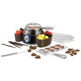 Unold 48667 0.25L fondue, gourmet & wok, Fonduta marrone/Argento, 0,25 L, Nero, Rotondo, 0,9 m, 25 °C, Alluminio