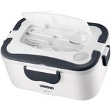 Unold 58850 scaldavivande elettrico 35 W 1,5 L Grigio, Bianco Adulto, Scatola per il pranzo bianco/grigio scuro, 1,5 L, Grigio, Bianco, Adulto, Rettangolare, Plastica, Acciaio inox, Acciaio inox