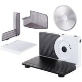 Unold 78860 affettatrice Elettrico 100 W Nero, Bianco Plastica, Acciaio inox bianco/Nero, Elettrico, 1,5 cm, Nero, Bianco, Plastica, Acciaio inox, 17 cm, Frastagliata