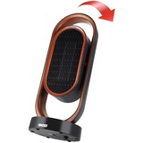 Unold 86535 stufetta elettrica Interno Nero, Marrone 1800 W Riscaldatore ambiente elettrico con ventilatore, Termoventilatore Nero/rame, Riscaldatore ambiente elettrico con ventilatore, Ceramica, 80°, 8 h, Interno, Pavimento