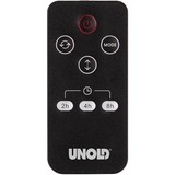 Unold 86535 stufetta elettrica Interno Nero, Marrone 1800 W Riscaldatore ambiente elettrico con ventilatore, Termoventilatore Nero/rame, Riscaldatore ambiente elettrico con ventilatore, Ceramica, 80°, 8 h, Interno, Pavimento