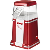 Unold Classic macchina per popcorn 900 W Rosso, Argento, Bianco rosso/Bianco, 900 W, 220 - 240 V, 50 - 60 Hz, 200 x 160 x 300 mm, 901 g