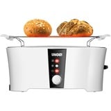 Unold Design Dual 4 fetta/e 1350 W Nero, Bianco, Tostapane bianco/Nero, 4 fetta/e, Nero, Bianco, Plastica, Acciaio inox, Pulsanti, Livello, Manopola, Bianco, 1350 W