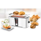 Unold Design Dual 4 fetta/e 1350 W Nero, Bianco, Tostapane bianco/Nero, 4 fetta/e, Nero, Bianco, Plastica, Acciaio inox, Pulsanti, Livello, Manopola, Bianco, 1350 W
