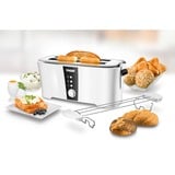 Unold Design Dual 4 fetta/e 1350 W Nero, Bianco, Tostapane bianco/Nero, 4 fetta/e, Nero, Bianco, Plastica, Acciaio inox, Pulsanti, Livello, Manopola, Bianco, 1350 W