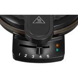 Unold Diamond 5 waffle 1200 W Nero, Cialde Nero, 203 mm, 256 mm, 81 mm, 1200 W, 220-240 V, 50 Hz