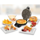 Unold Diamond 5 waffle 1200 W Nero, Cialde Nero, 203 mm, 256 mm, 81 mm, 1200 W, 220-240 V, 50 Hz