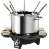 Unold Fondue elegance 0.9L, Fonduta argento/Nero, Nero, Argento