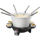 Unold Fondue elegance 0.9L, Fonduta argento/Nero, Nero, Argento