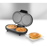 Unold PANCAKE MAKER American crepiera 2 crepe 1000 W Nero, Acciaio inossidabile acciaio inox satinato/Nero, 219 mm, 306 mm, 113 mm, 1,6 kg, 1000 W, 220 - 240 V