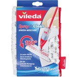 Vileda Copertura di ricambio per Spray & Clean mop spray, Copertina di tergicristallo bianco/Rosso