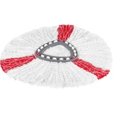 Vileda Turbo Refill 2in1 Fiocco bianco/Rosso, Testa del mocio, Rosso, Bianco, Microfibra, Poliammide, 1 pz, 160 g, 300 mm