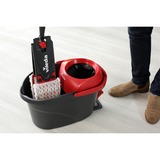 Vileda Ultramat Turbo XL spazzolone Secco e bagnato Microfibra Nero, Rosso Nero/Rosso, Laminato, Piastrelle, Legno, Secco e bagnato, Microfibra, Nero, Rosso, 420 mm