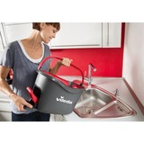 Vileda mop en steel Supermocio 3Action spazzolone Lana Rosso, Bianco, Tergipavimento Nero/Rosso, Laminato, Piastrelle, Legno, Lana, Rosso, Bianco