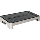 WMF 0415330011 Grill Rettangolare Elettrico Nero, Acciaio inossidabile 2000 W, Griglia Nero/in acciaio inox, 2000 W, Grill, Elettrico, 270 x 410 mm, Rettangolare, Nero, Acciaio inossidabile