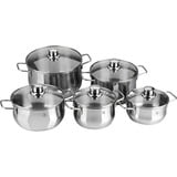 WMF 0730086040 set di pentole accaio, Acciaio inox, Acciaio inox, Acciaio inox, Acciaio inox, Vetro, 250 °C