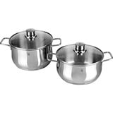 WMF 0730086040 set di pentole accaio, Acciaio inox, Acciaio inox, Acciaio inox, Acciaio inox, Vetro, 250 °C