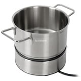 WMF Lono 04.1513.0011 fondue, gourmet & wok 1,5 L 8 persona(e), Fonduta accaio/Nero, 8 persona(e), 1,5 L, Nero, Cromo, Rotondo, Pronto, 1400 W