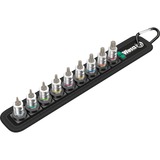 Wera 05003882001 bussola e set di bussole, chiave combinata   Nero/Argento, Set di bussole, 1/4", Metrico, 9 testina/e, 40,8,9,10,15,20,25,27,30 mm
