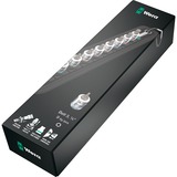 Wera 05003882001 bussola e set di bussole, chiave combinata   Nero/Argento, Set di bussole, 1/4", Metrico, 9 testina/e, 40,8,9,10,15,20,25,27,30 mm