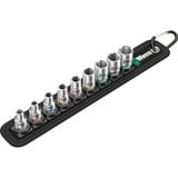 Wera 05003883001 bussola e set di bussole, chiave combinata   Nero/Argento, Set di bussole, 1/4", Metrico, 9 testina/e, 5,5.5,6,7,8,10,11,12,13 mm