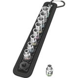 Wera 05003883001 bussola e set di bussole, chiave combinata   Nero/Argento, Set di bussole, 1/4", Metrico, 9 testina/e, 5,5.5,6,7,8,10,11,12,13 mm
