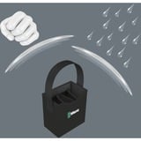 Wera 05004353001 valigetta porta attrezzi, Borsa Nero, 1 pezzo(i), 165 mm, 105 mm, 165 mm