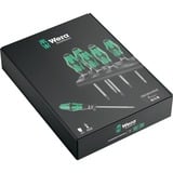 Wera 335/350/355/6 Kraftform Plus Set Cacciavite Nero/Verde