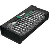 Wera 8100 SA 6 Set di chiavi a bussola, Set di strumenti Set di chiavi a bussola, Nero, Cromo, Verde, CE, Manico della chiave a cricchetto, 1 pezzo(i), 1/4"