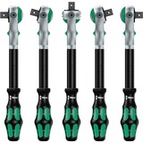 Wera 8100 SA 6 Set di chiavi a bussola, Set di strumenti Set di chiavi a bussola, Nero, Cromo, Verde, CE, Manico della chiave a cricchetto, 1 pezzo(i), 1/4"
