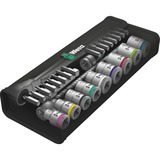 Wera 8100 SB 8 Set di chiavi a bussola Nero/Argento, Set di chiavi a bussola, Nero, Cromo, CE, Manico della chiave a cricchetto, 1 pezzo(i), 3/8"