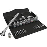 Wera 8100 SC 7 Set di chiavi a bussola, Set di strumenti Set di chiavi a bussola, Nero, Cromo, CE, Manico della chiave a cricchetto, 1 pezzo(i), 1/2"