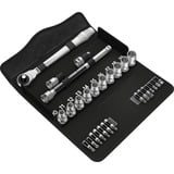 Wera 8100 SC 7 Set di chiavi a bussola, Set di strumenti Set di chiavi a bussola, Nero, Cromo, CE, Manico della chiave a cricchetto, 1 pezzo(i), 1/2"