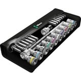 Wera 8100 SC 7 Set di chiavi a bussola, Set di strumenti Set di chiavi a bussola, Nero, Cromo, CE, Manico della chiave a cricchetto, 1 pezzo(i), 1/2"